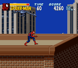 Amazing Spider-Man, The - Lethal Foes (Japan) In game screenshot